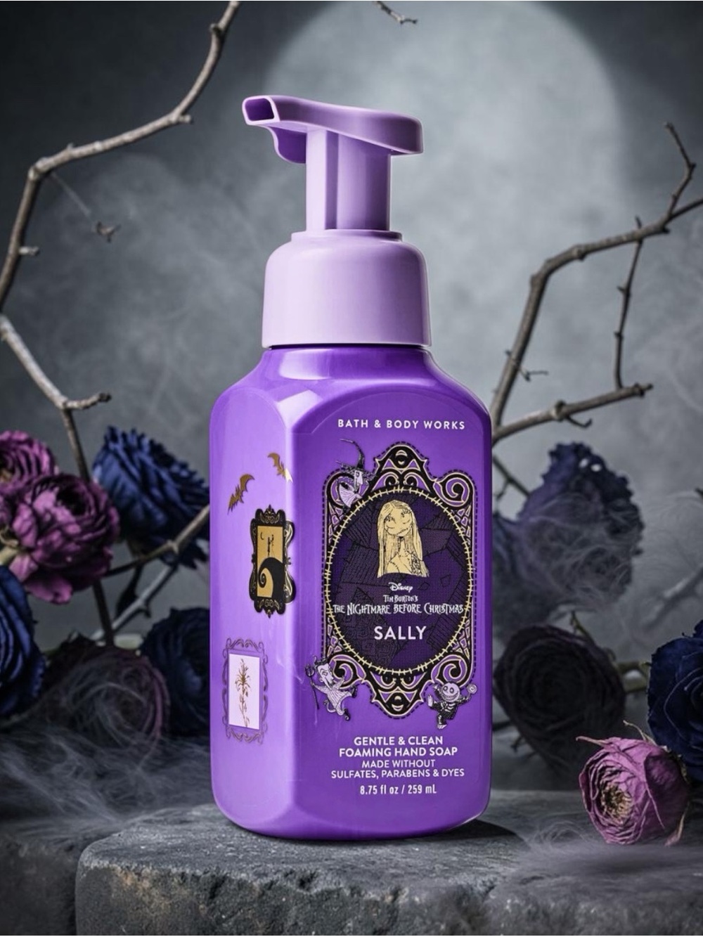 NWT Disney Sally Nightmare Before Christmas Foaming Soap BBW